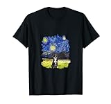 Starry Night Impressionist – Dog Art Border Collie Camiseta