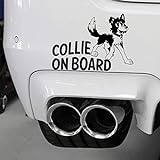English Border Collie - Adhesivo para ventana de coche, diseño de perro pastor
