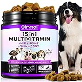 Cjztp Multivitaminas Vitaminas Complemento para Perros, 15 Minerales y vitaminas para Todos Perros...